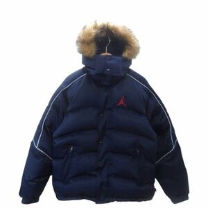 Jordan x Supreme FW24 Heavyweight Puffer Parka Jacket (HF0828-410) Men Size 2XL